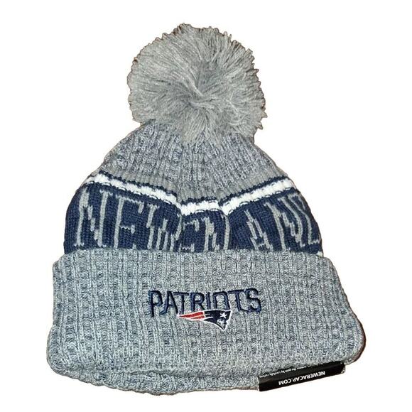NWT Adult NFL New Era New England Patriots Alternate Cold Weather Knit Hat (100) - Picture 2 of 3